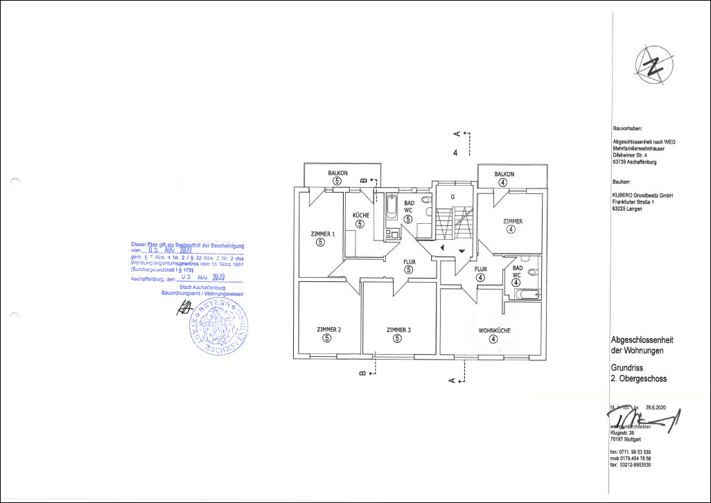 Grundriss WE 4