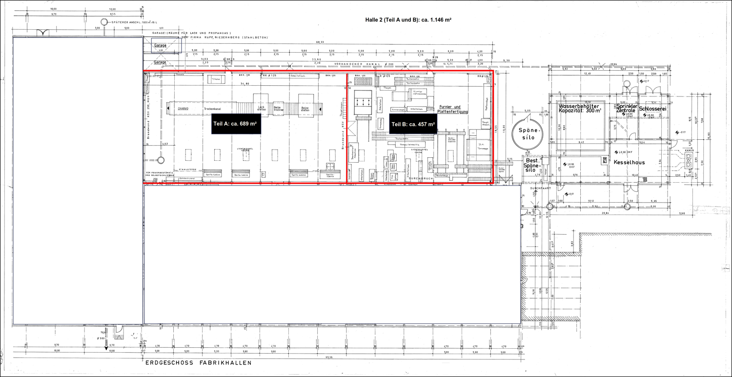 Plan Halle 2 (Mit Gerätschaften)
