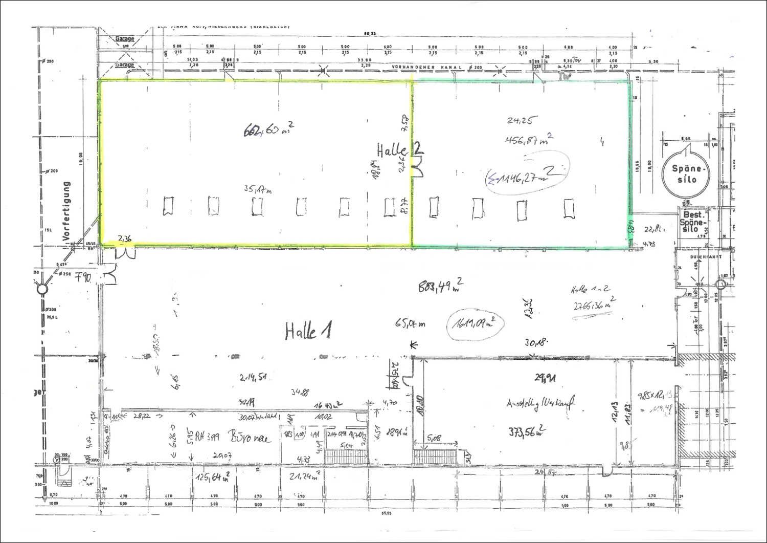 Plan Halle 2 (Ohne Gerätschaften)