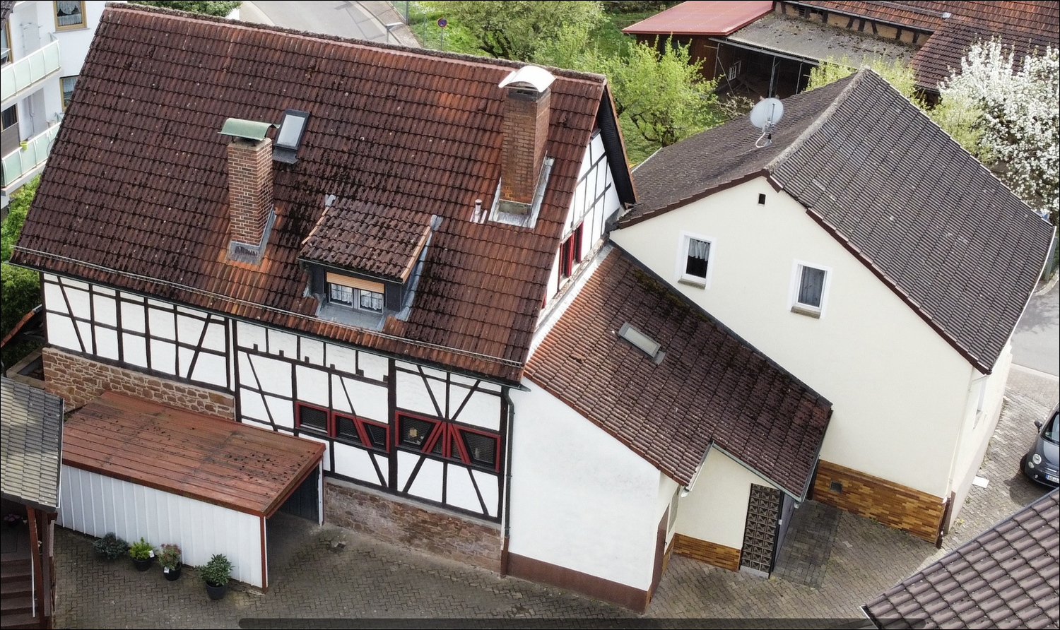 Blick auf das Ensemble