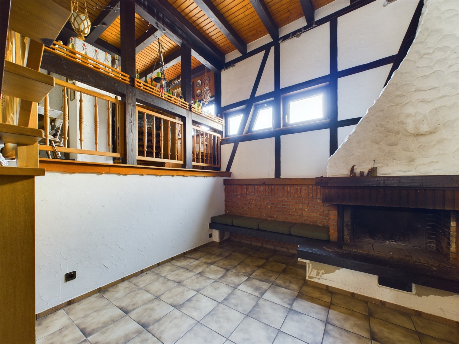 Blick zur Stube (halbe Etage)