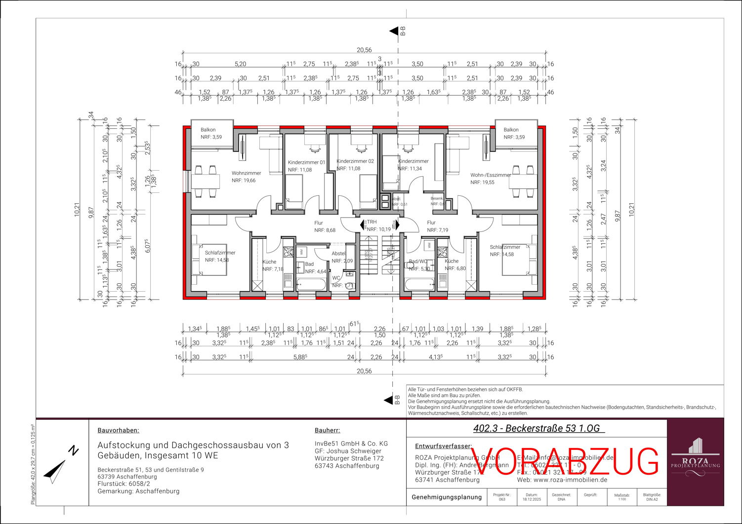 Grundriss Bestand 1.OG