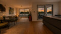 Wohnung im Sonnenuntergangsalicht