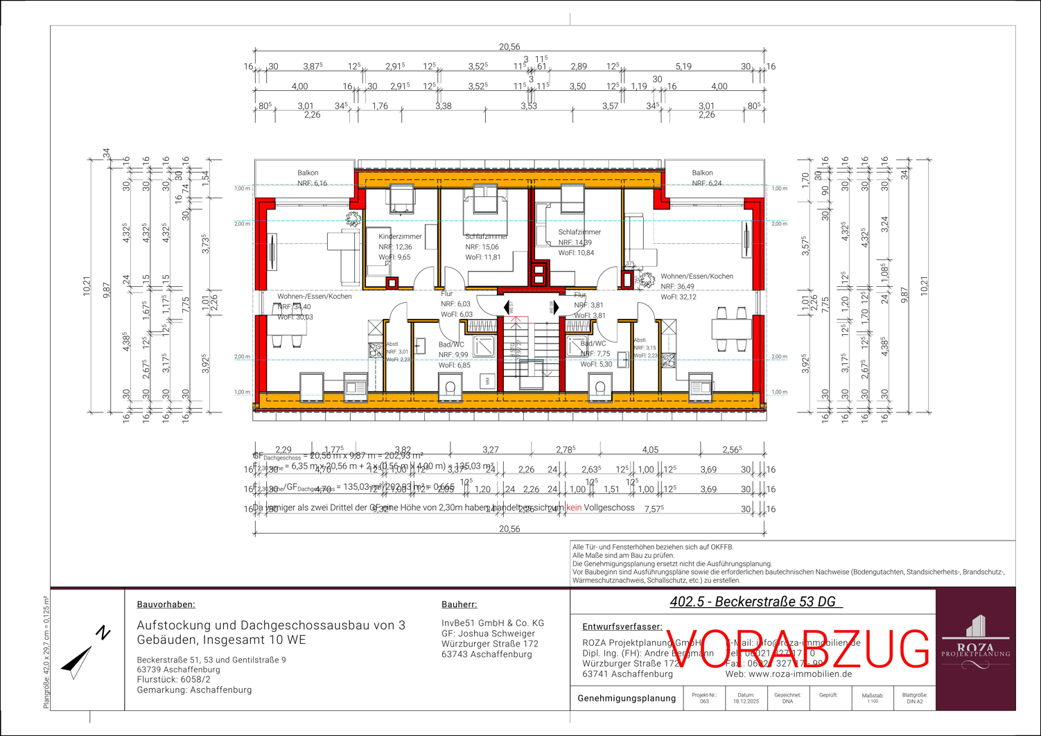Grundriss Planung DG