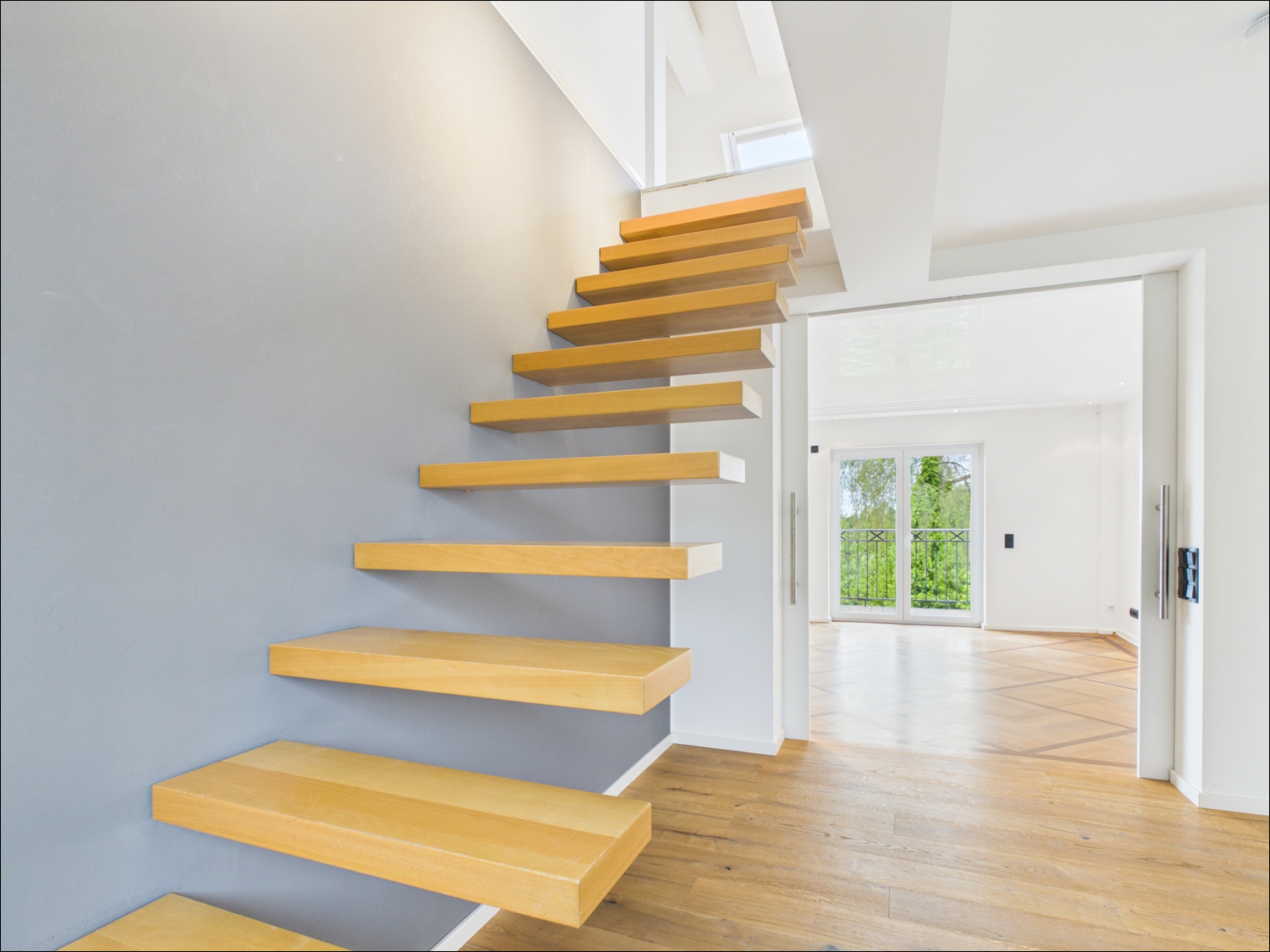 Treppe zum Master Schlafzimmer